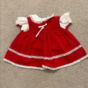 Vintage Red Baby Dress